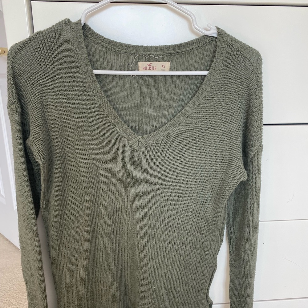 olive green sweater